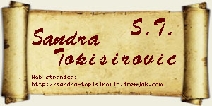 Sandra Topisirović vizit kartica